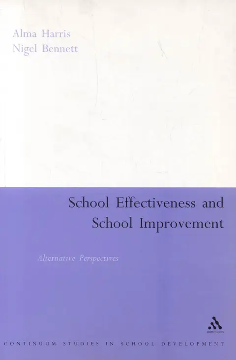 Cover of School Effectiveness, School Improvement