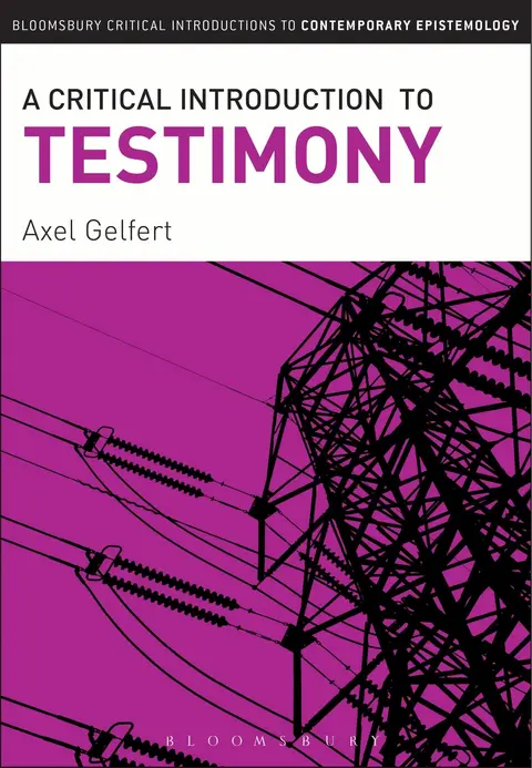Cover of A Critical Introduction to Testimony