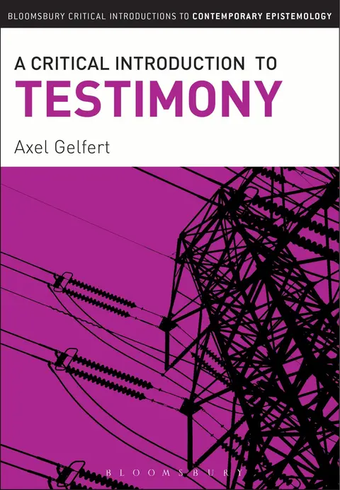 Cover of A Critical Introduction to Testimony