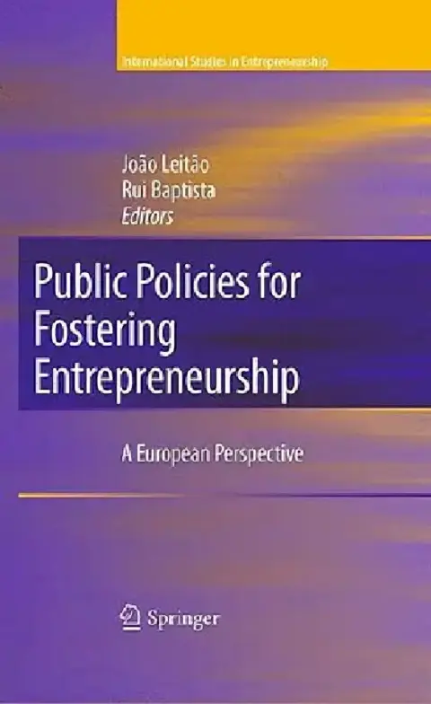 Cover of Public Policies for Fostering Entrepreneurship