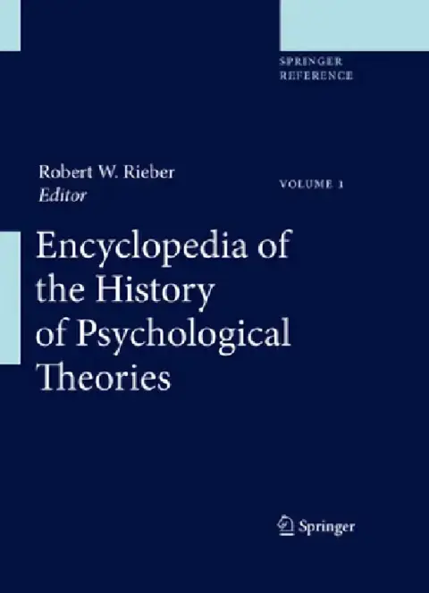 Cover of Encyclopedia of the History of Psychological Theories