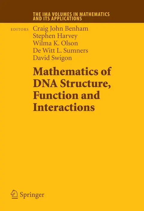 Cover of Mathematics of DNA Structure, Function and Interactions