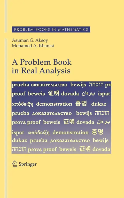 Cover of A Problem Book in Real Analysis