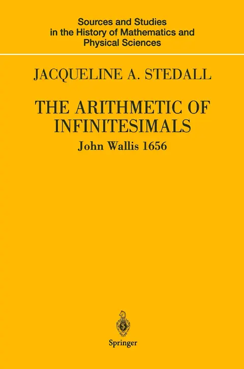 Cover of Arithmetic of Infinitesimals 1656