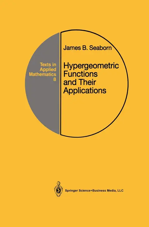 Cover of Hypergeometric Functions and Their Applications
