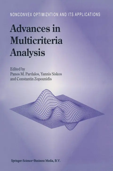 Cover of Advances in Multicriteria Analysis