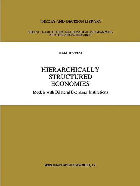 Cover of Hierarchically Structured Economies