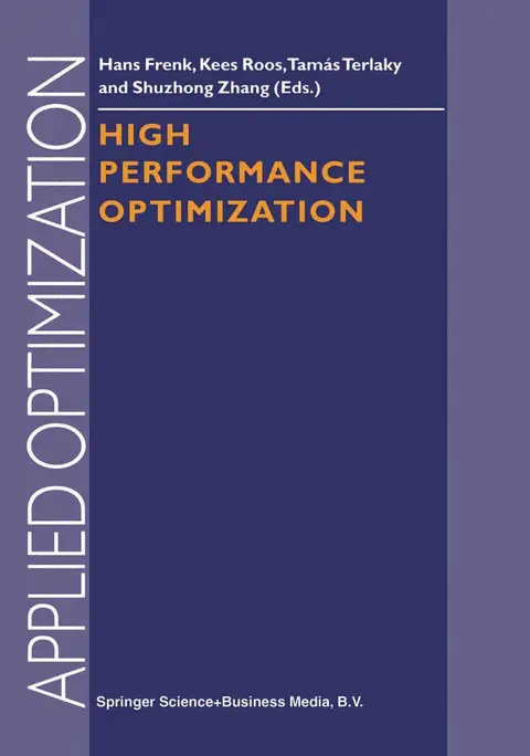 Cover of High Performance Optimization