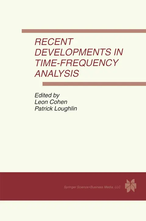 Cover of Recent Developments in Time-Frequency Analysis