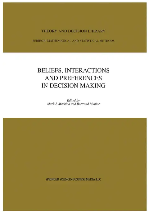 Cover of Beliefs, Interactions and Preferences