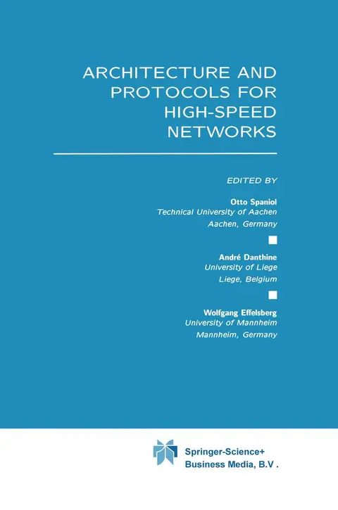 Cover of Architecture and Protocols for High-Speed Networks