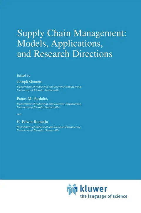 Cover of Supply Chain Management