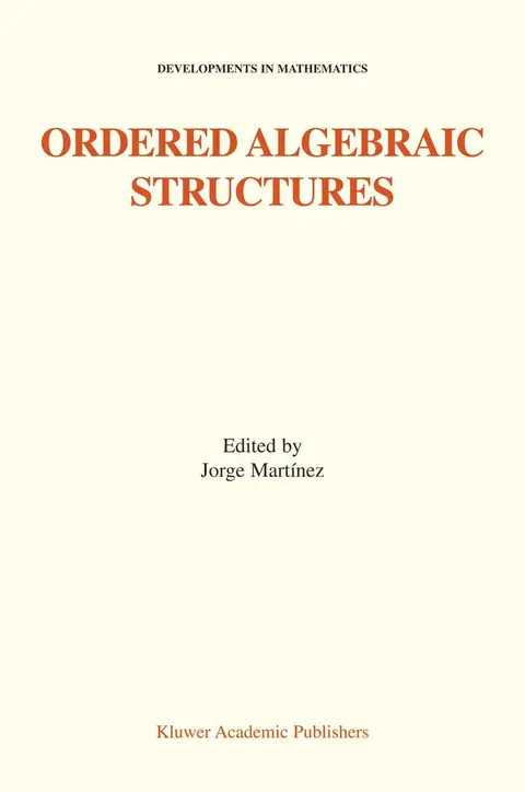 Cover of Ordered Algebraic Structures