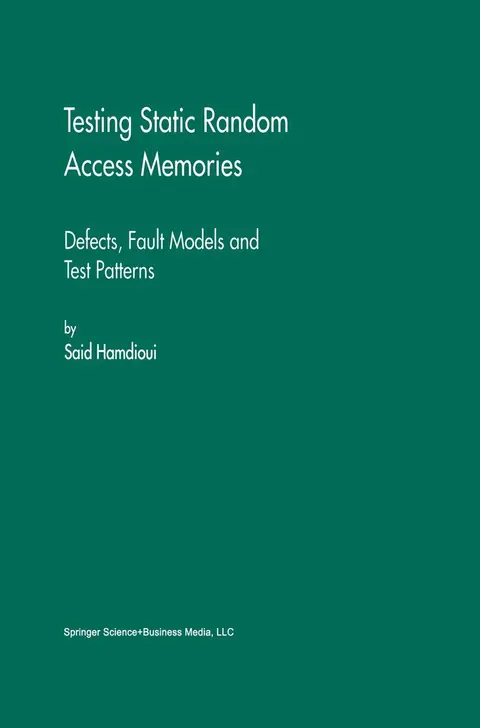 Cover of Testing Static Random Access Memories