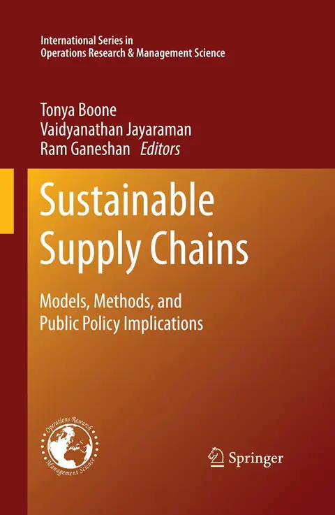 Cover of Sustainable Supply Chains