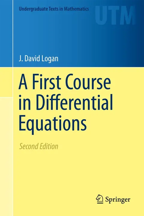 Cover of First Course in Differential Equations, 2 Edition