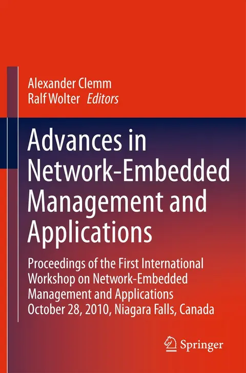 Cover of Advances in Network-Embedded Management and Applications