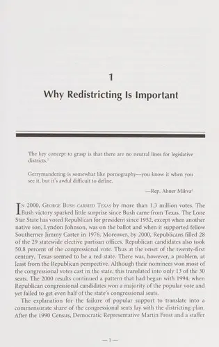 Cover of Redistricting