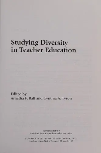 Cover of Studying Diversity in Teacher Education