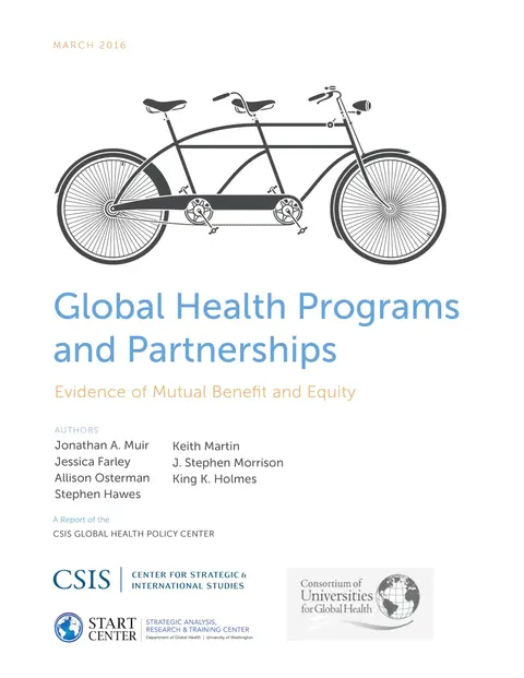 Cover of Global Health Programs and Partnerships