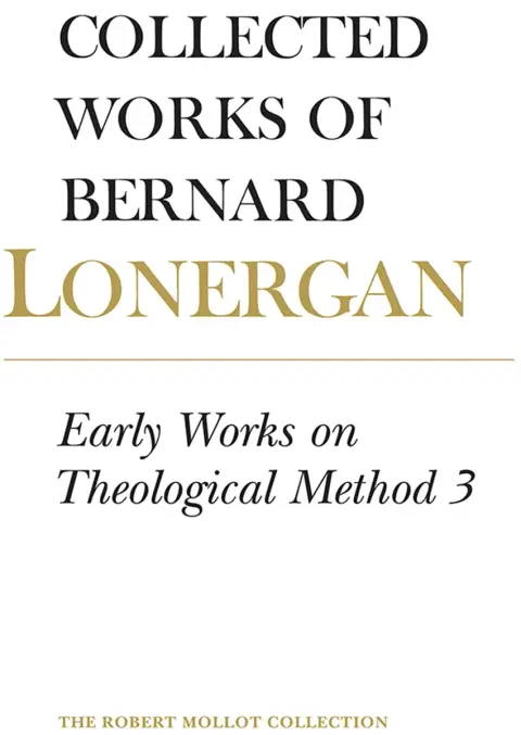 Cover of Early Works on Theological Method 3 (24)