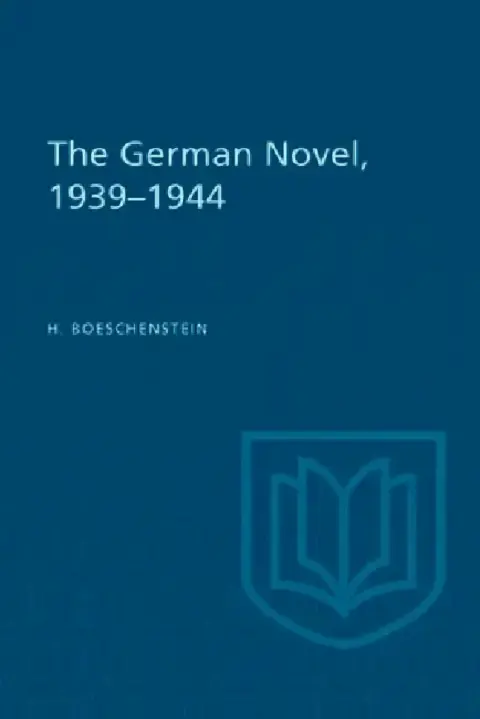 Cover of The German Novel, 1939-1944