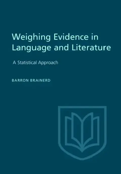 Cover of Weighting Evidence in Language and Literature