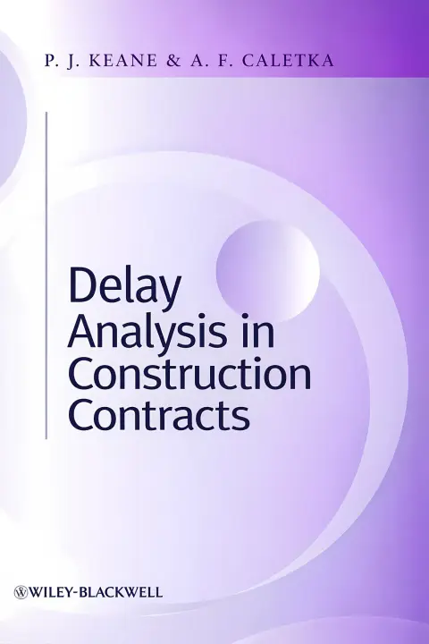 Cover of Delay analysis in construction contracts