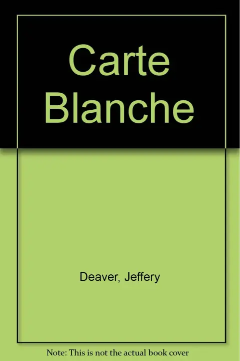 Cover of Carte Blanche
