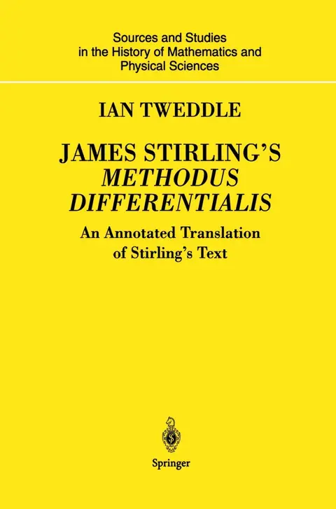Cover of James Stirling’s Methodus Differentialis