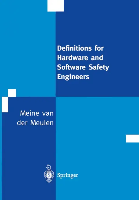Cover of Definitions for Hardware and Software Safety Engineers