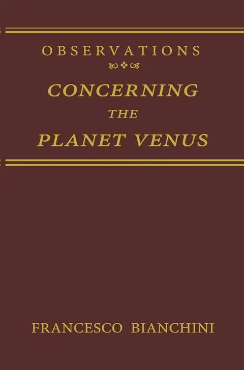 Cover of Observations Concerning the Planet Venus