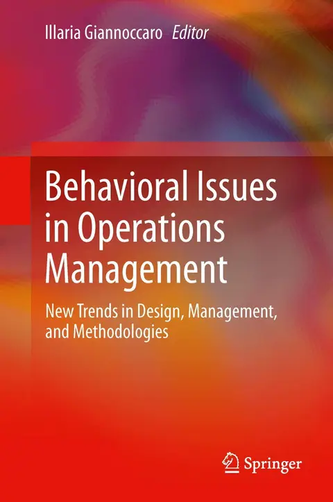 Cover of Behavioral Issues in Operations Management
