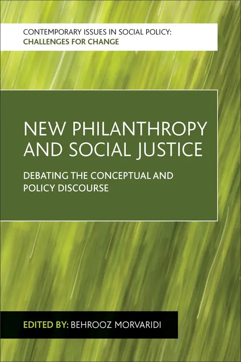 Cover of New Philanthropy and Social Justice