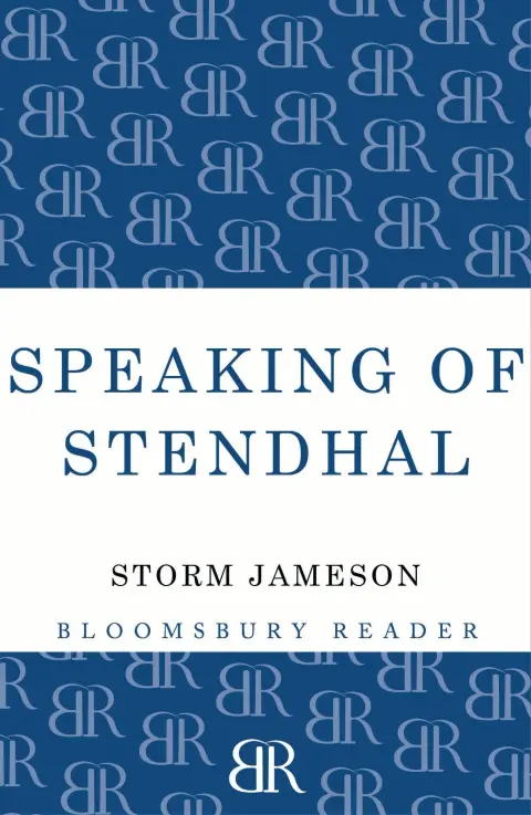 Cover of Speaking of Stendhal