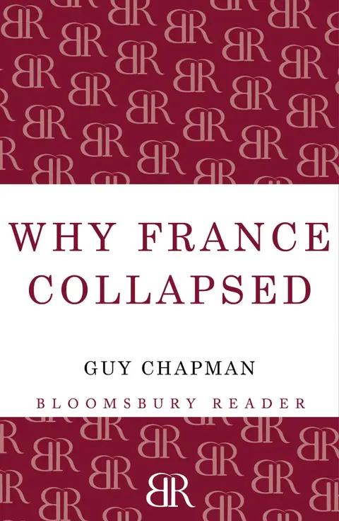 Cover of Why France Collapsed