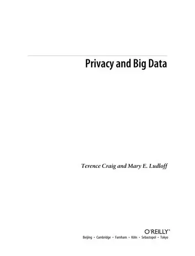 Cover of Privacy and Big Data