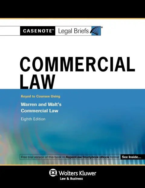 Cover of Commercial Law