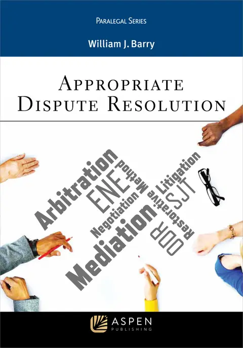 Cover of Appropriate Dispute Resolution