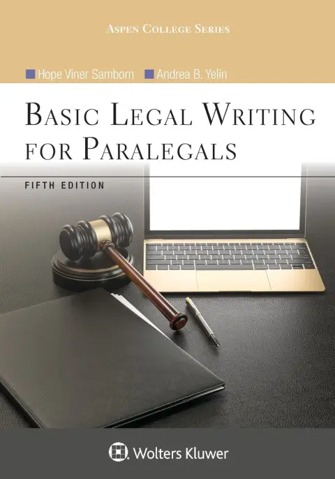 Cover of Basic Legal Writing for Paralegals