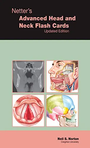 Cover of Netter's Advanced Head & Neck Flash Cards Updated Edition