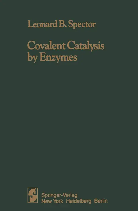 Cover of Covalent Catalysis by Enzymes