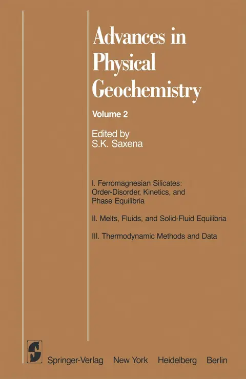 Cover of Advances in Physical Geochemistry