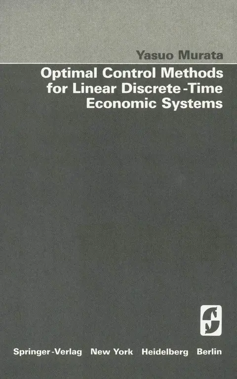 Cover of Optimal Control Methods for Linear Discrete-time Economic Systems