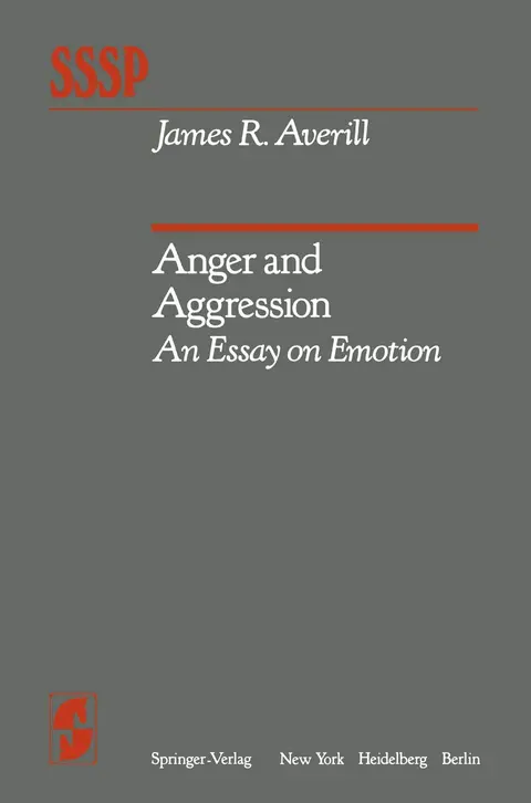 Cover of Anger and Aggression