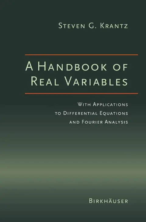 Cover of A Handbook of Real Variables