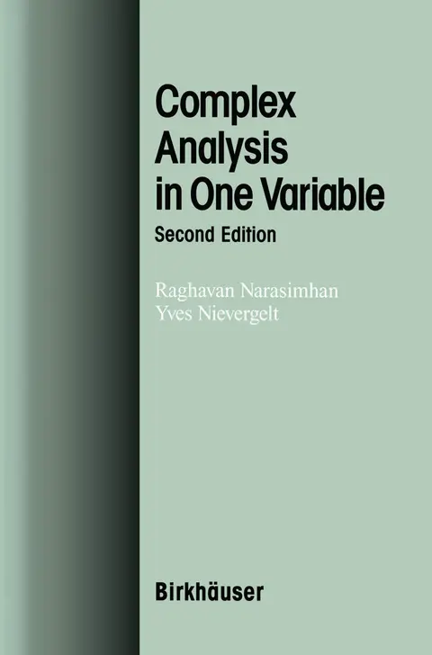 Cover of Complex Analysis in One Variable