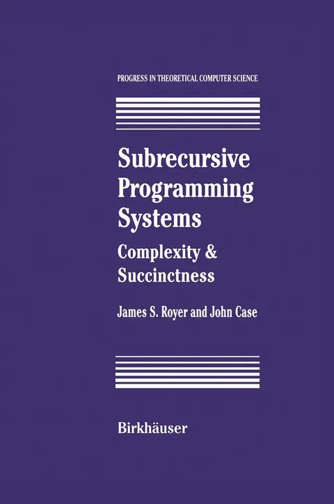 Cover of Subrecursive Programming Systems