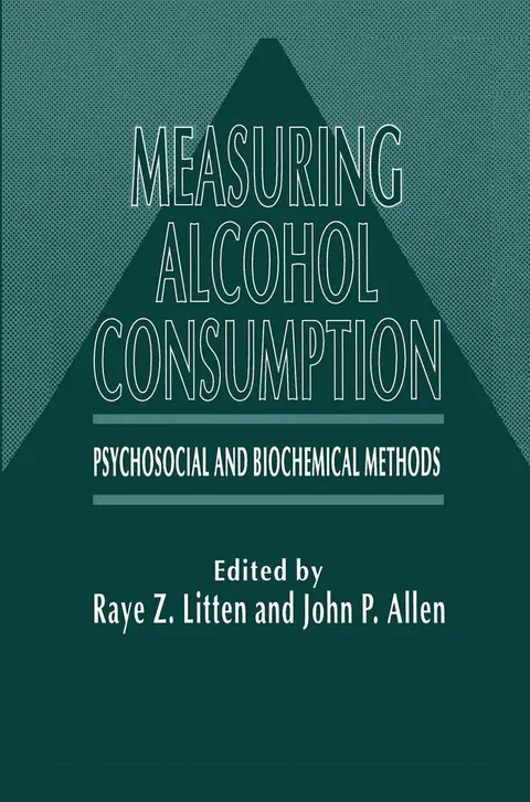 Cover of Measuring Alcohol Consumption