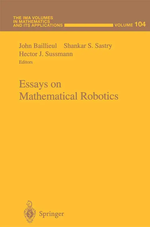 Cover of Essays on Mathematical Robotics